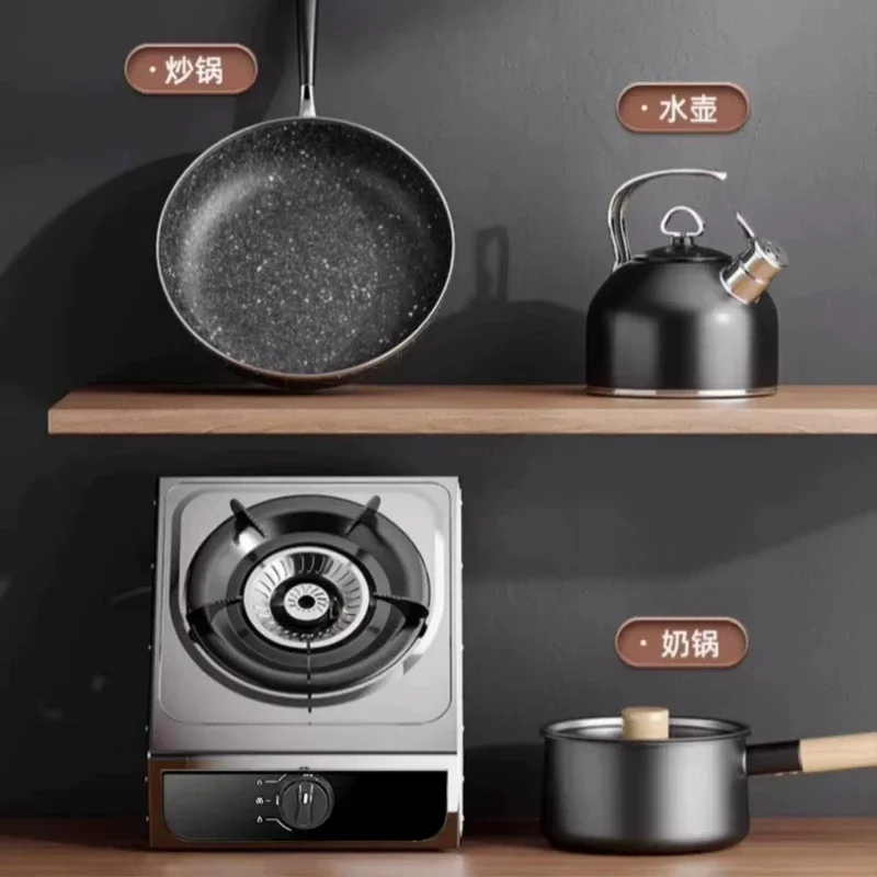 Gas vs Electric Stove Choose Our Household Single Stove, Stainless Steel, Liquefied Gas, Fierce Fire, Energy-saving 4