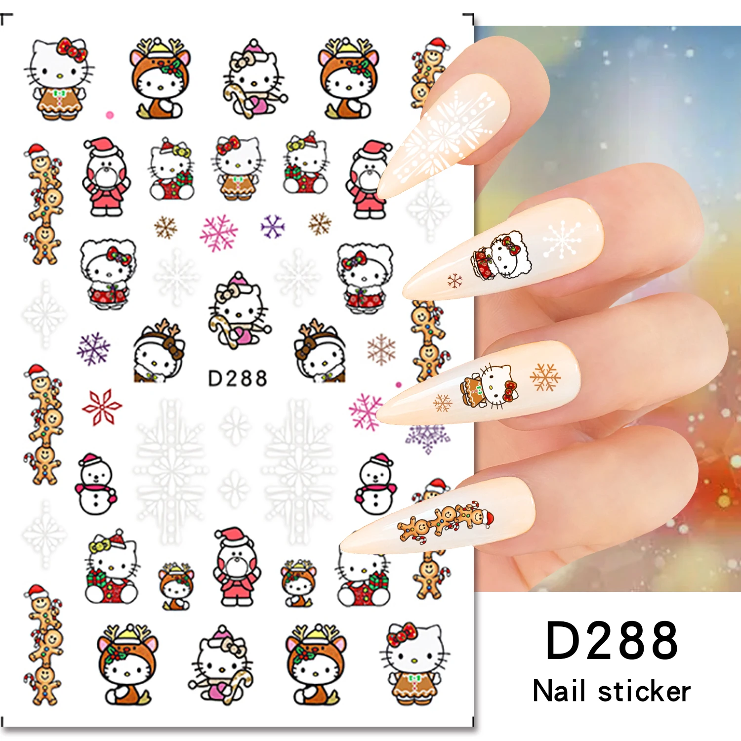 Desenhos Animados High-end Personalizado Puro Handwork Unhas Olá Kitty  Animação Pintados À Mão Diy Bonito 3d Unhas Capa Completa Adesivos De Unhas  Presente - Derivados De Animação / Produtos Periféricos - AliExpress