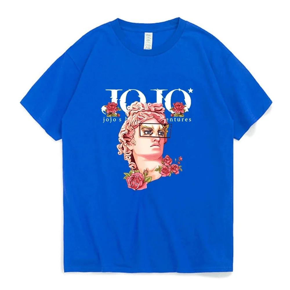 

Japanese Jojo Bizarre Adventure Anime T Shirt Men Women Kawaii Jojo Graphic T-shirt Teens Manga Tee Shirt Short Sleeve Unisex