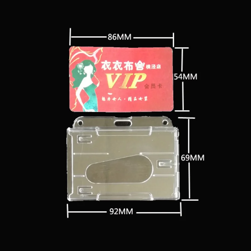 ID Tag Business Work Card Cover Sleeve Credit Card Holder Case