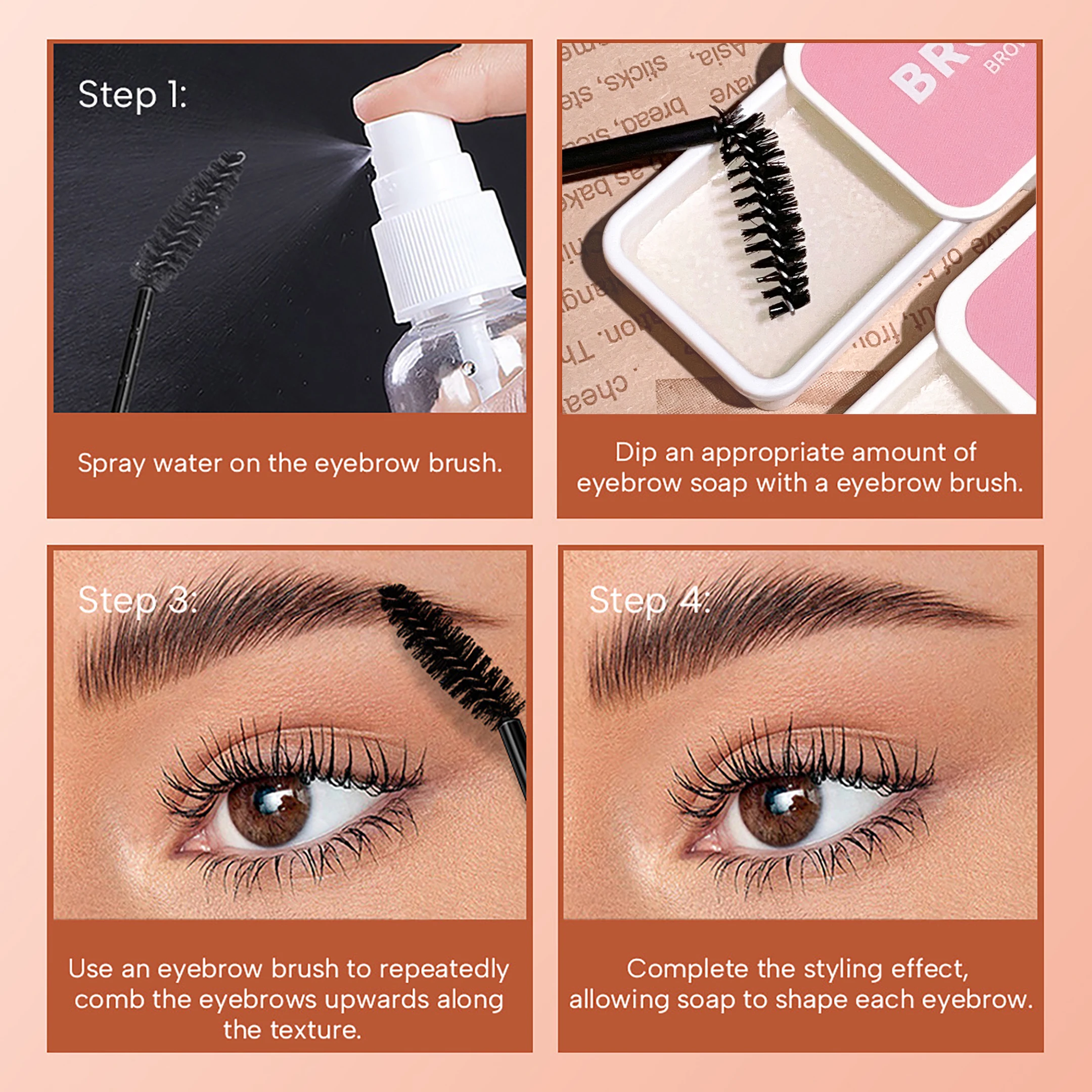 Eyebrow styling cream Three-dimensional and long-lasting transparent eyebrow cream eyebrow glue eyebrow soap eyebrow wax 6