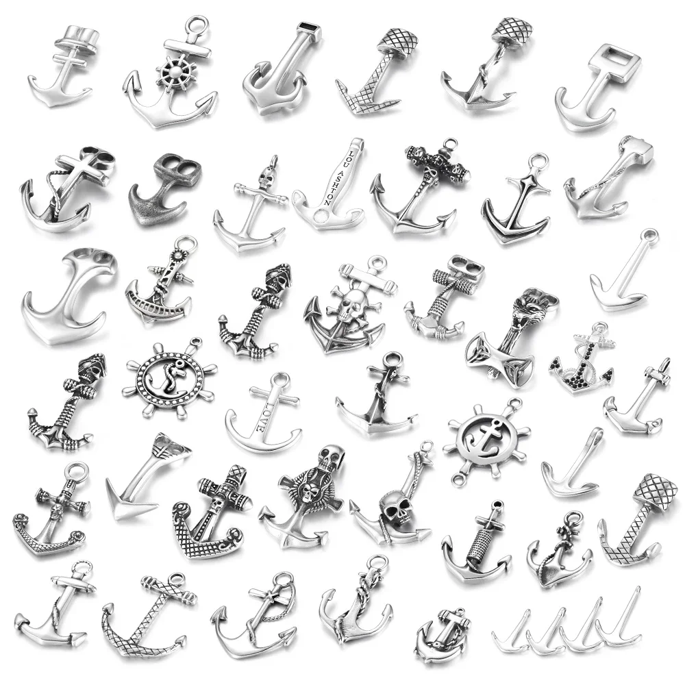 Stainless Steel Anchor Hole 8*4mm Bracelet Hooks Clasp for Jewelry Making Findings DIY Supplies Accessories Wholesale