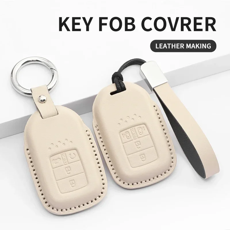 PU Leather For Honda Car Remote Key Cover Case Shell Civic City Accord CRV CR-V XR-V Odyssey Vezel Jade Crider Fit Accessories