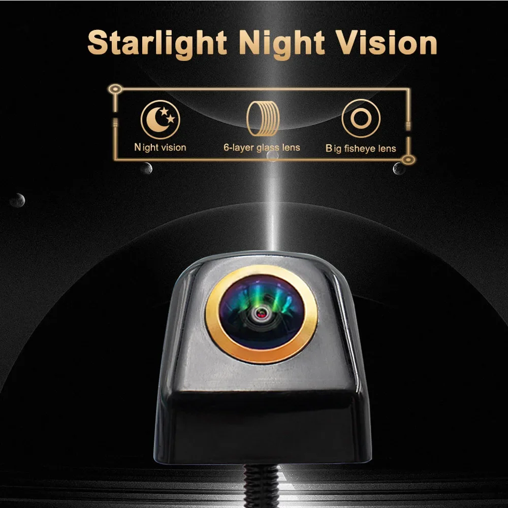 Rear view camera AHD 180 Degree Fisheye Lens Night Vision 1080P AHD Vehicle Rear View Camera Metal 4 PIN For Android DVD