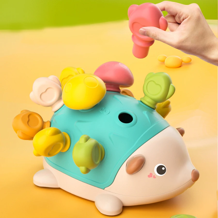 Fine Motor Training toys Puzzle Early education 1-3 years old boys girls baby hand-eye coordination Mosaic hedgehog 3