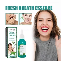 Mouth Spray Breath Freshener Bad Mouth Smell Removing Drops Mint Oral Drop Cool Mint Oral Care Essence To Get Rid of Bad Breath
