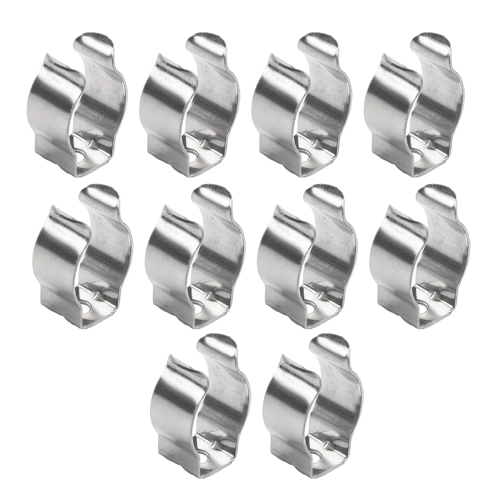 10pcs Spring Terry Clips Stainless Steel Narrow Base Tools 6mm-28mm Heavy Duty Tools Storage Hangers For Garages Sheds Hardwares