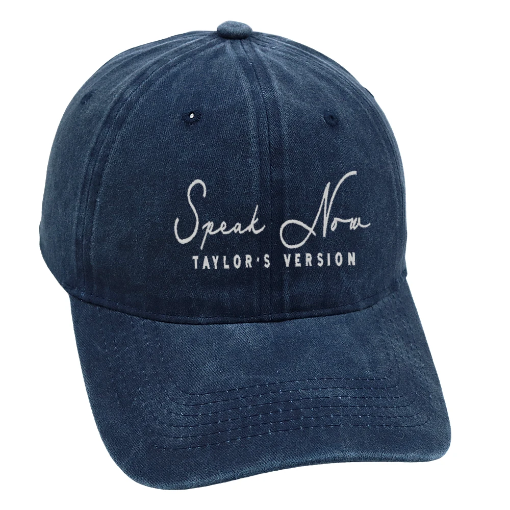 Speak Now Baseball Cap Embroidery Retro Style Dad Hat Cotton Unisex Concert Hats Adjustable 5