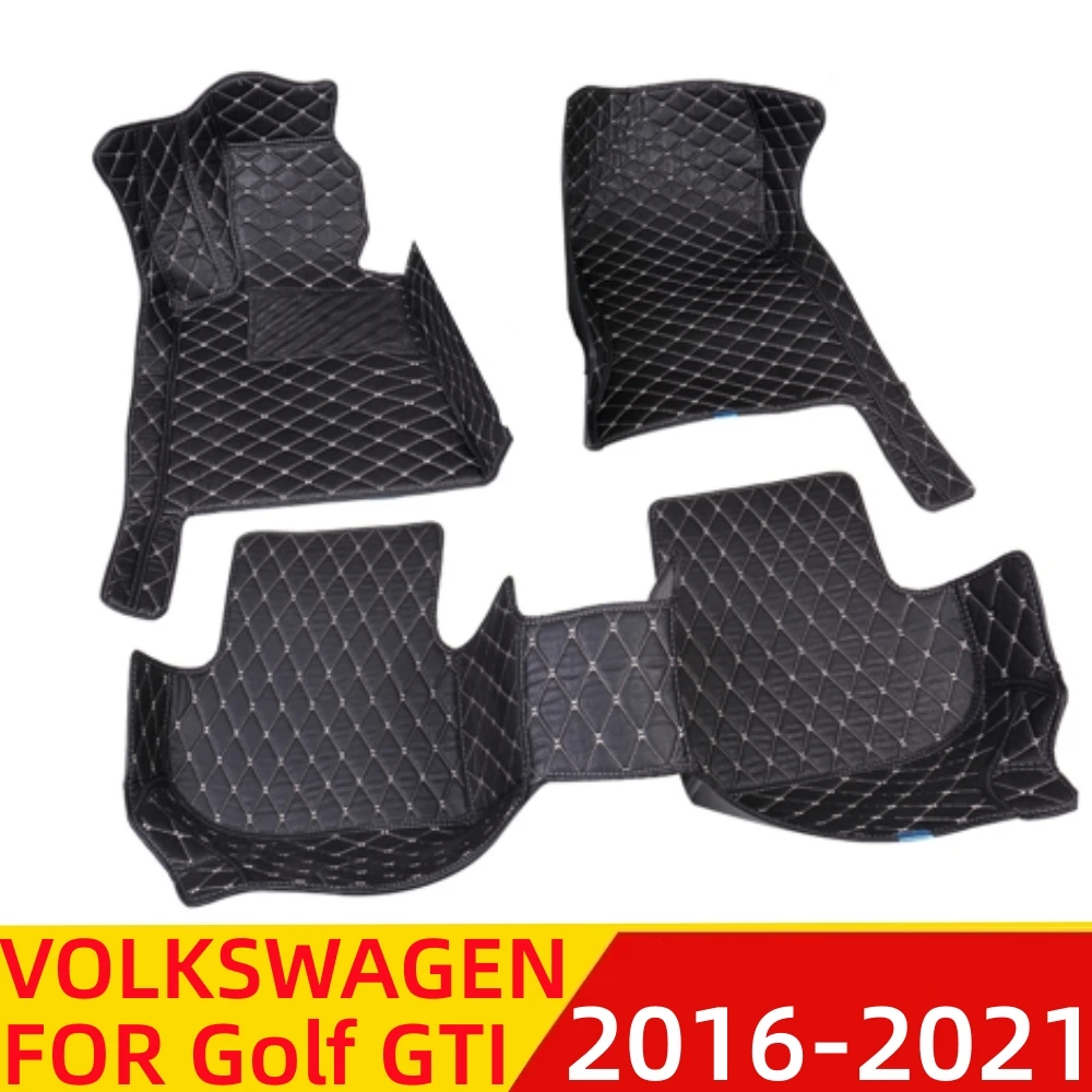 Car Floor Mats For Volkswagen VW Golf GTI 2016 2021 Waterproof XPE