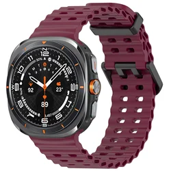 Premium Marine Bracelet for Smartwatches - Luxurious 47mm Watchband Strap (Wine red 02)