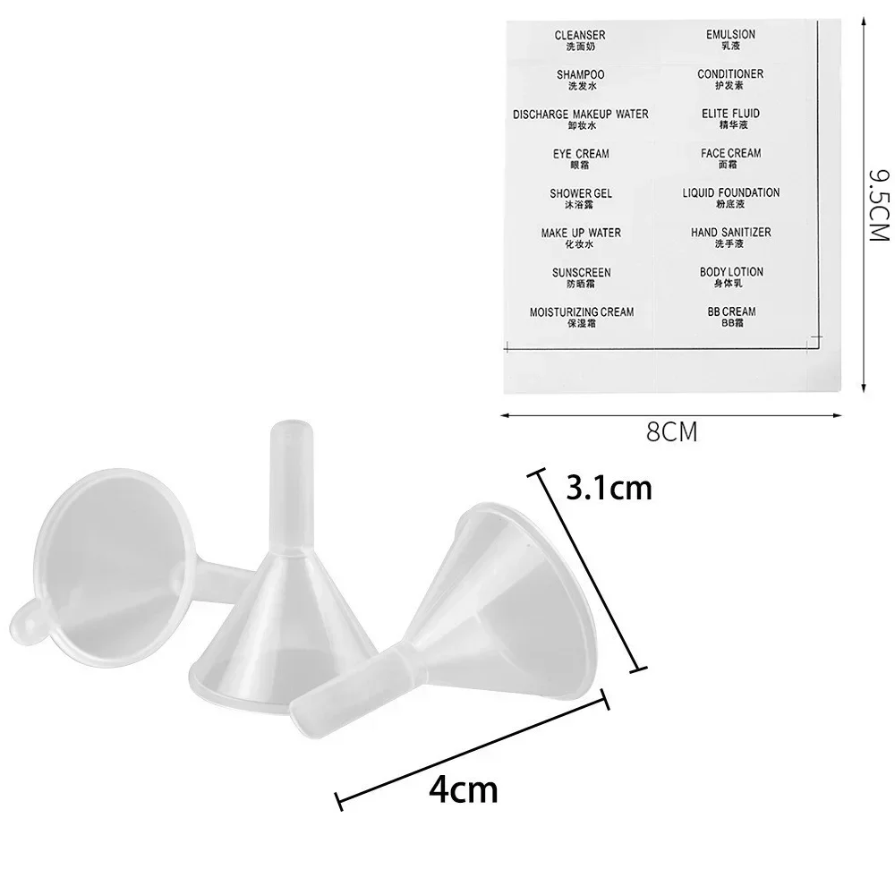 Bouteilles de voyage vides à presser, 5 pièces, sac distributeur de Lotion rechargeable, shampoing, articles de toilette, conteneur cosmétique liquide, pochette de rangement