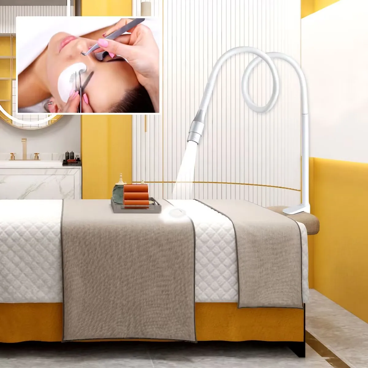 USB 10W UV Ultraviolet white light LED Spotlight Adjustment Nail Polish Curing Grafting Eyelashes Glue Curing Lamp Beauty Tool