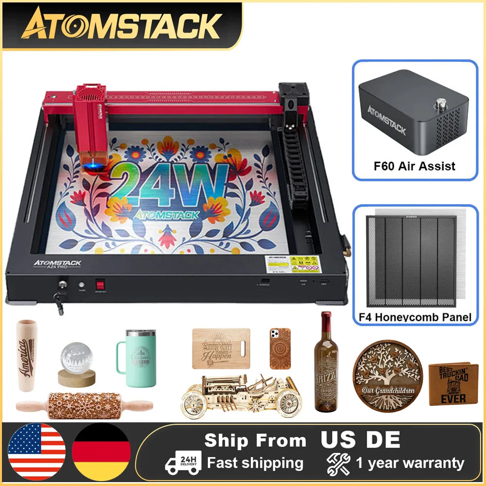 AtomStack-A24-Pro-120W-Laser-Engraver-Cutter-24W-Laser-Module ...