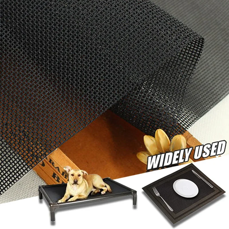 Mesh Fabric Teslin Mesh Fabric Diy Office Chair Recliner Beach Lounge Chair Placemat PVC Outdoor Waterproof Mesh Fabric