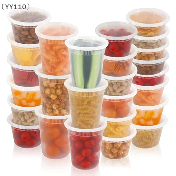 〔YY110〕10 Pcs Food Packing Container Food Grade BPA-Free Clear Plastic Food Storage Box With Lid Microwave Safe Meal Takeaway
