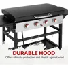 4-Burner Propane Gas Griddle with Hood 36-In Flat Top Grill with Folding Side Shelves for Outdoor Cooking Camping or Tailgating 3