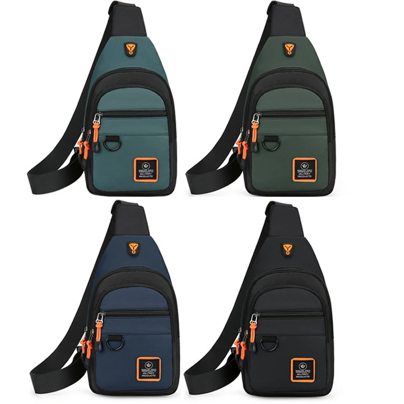 Men' leisure outdoor hiking bike shoulder bag, waterproof sports crossbody...