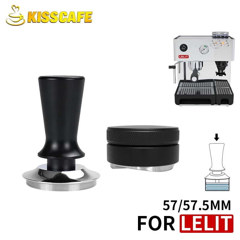 Coffee Tamper 57mm 57.5mm Constant Pressure 30 Lbs Powder Hammer For Lelit Anna Barista Espresso