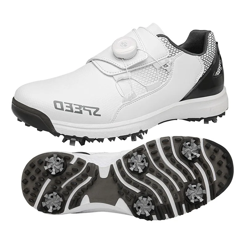 2024 Comfortable Golf Shoes Men Big Size 36-47 Professional Golf Spikeless Sneakers Non-Slip Waterproof Golfer Walking Footwear 6