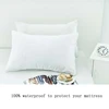 2PC White Pillow Cover Waterproof Pillow Protector Anti Mites Bed Bug Proof Zipper Pillow Cover Allergy Pilow Case 50X70CM 3