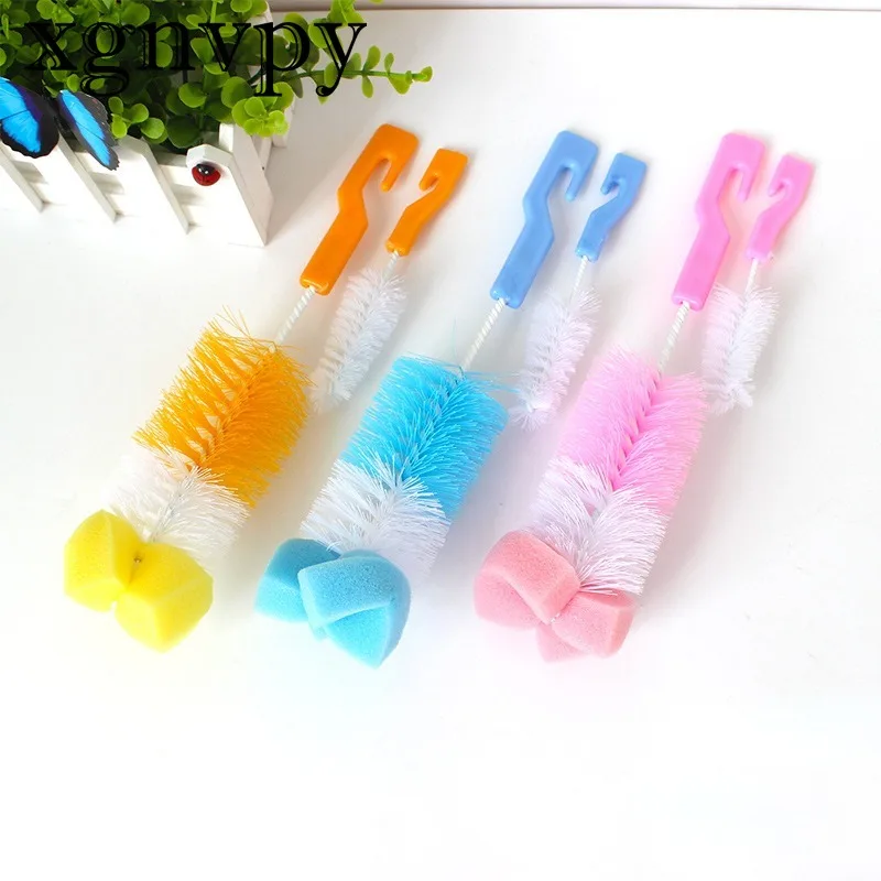 Baby Bottle Brush Wash Tool Nipple Cleaner Sponge Cleaning Kit Single Piece