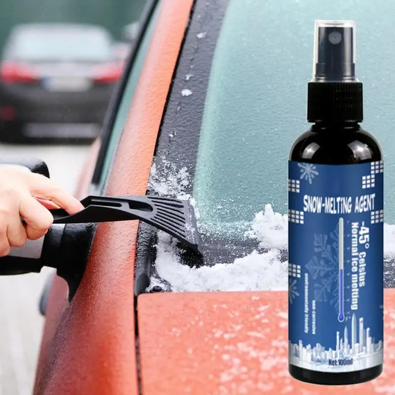 Windshield De-Icer Fast Ice Melting Spray Vehicle Ice Melting Spray Winter Snow Defrost For Cars Suvs
