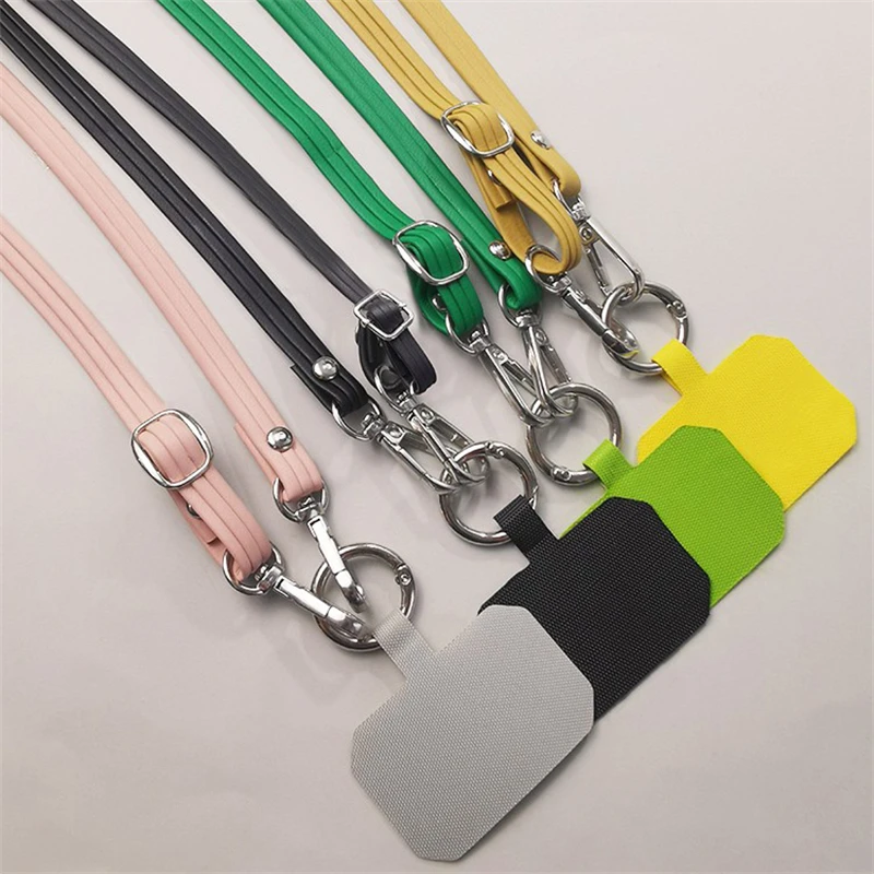 Elegant Crossbody Phone Lanyard with Adjustable High-End Leather Strap
