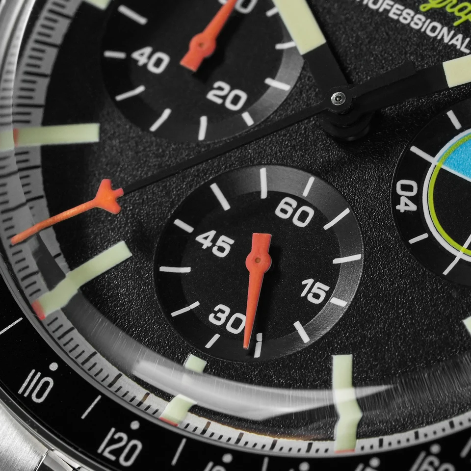 Watchdives WD1863 VK63 Quartz Chronograph Movement Bubble Sapphire