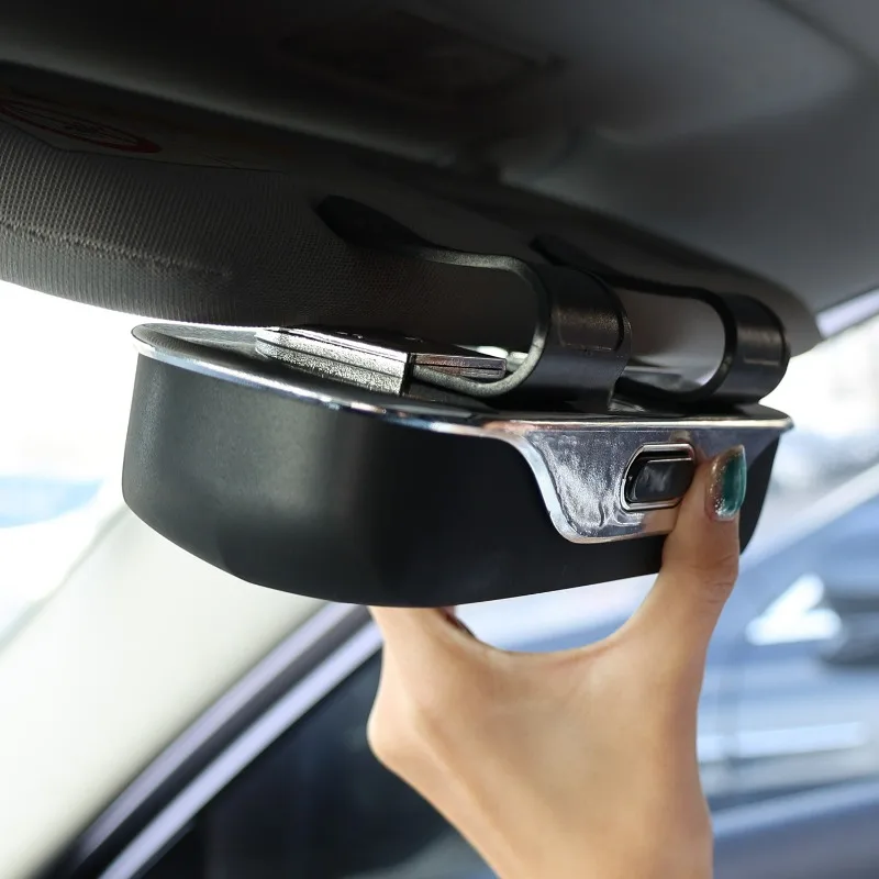 New Car Glasses Box Portable Car Glass Frame Car Driving Glass Frame Glasses Box Sunshade Auto Interior Accessories