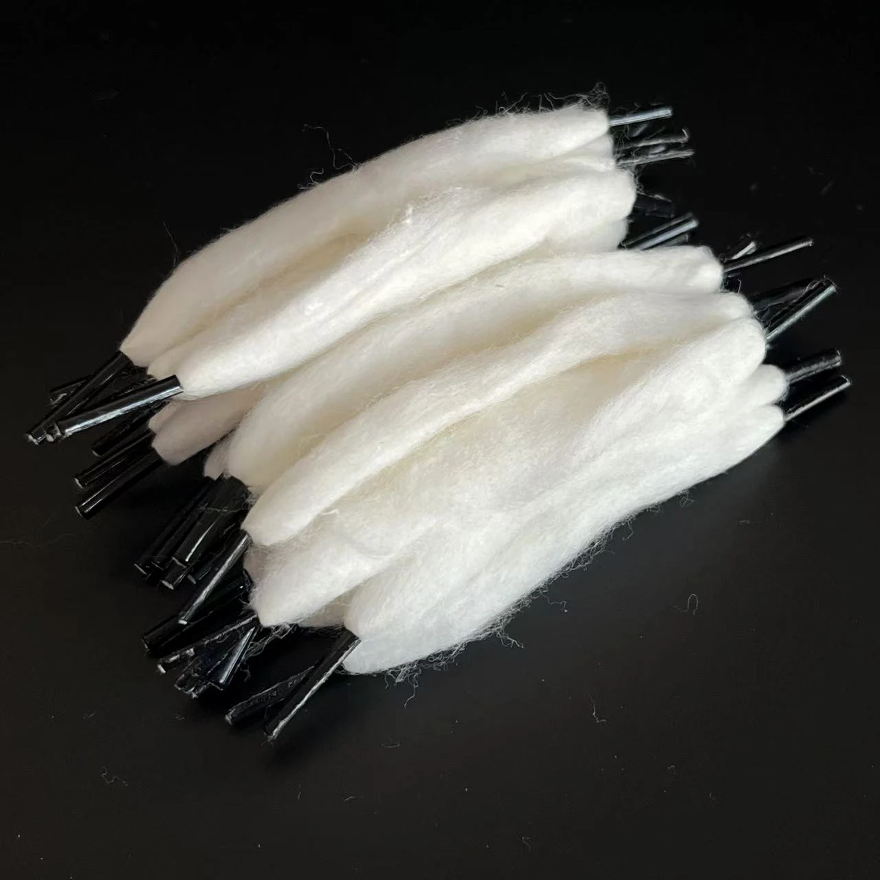 Universal Organic Cotton 2Heads Style Replacement Cotton Bar Wiping Cloth Materials 3.0mm 2.5mm 100Pcs