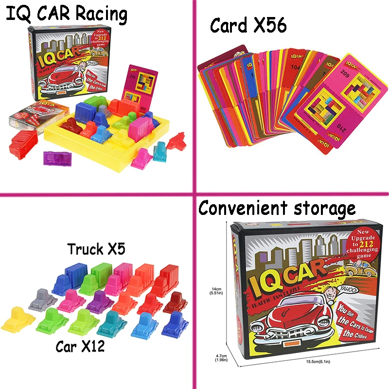 Kids Car Model Maze Parking Adventure Brain Game Montessori Intelligence Logical Thinking Training Strategy Game Educational Toy 4