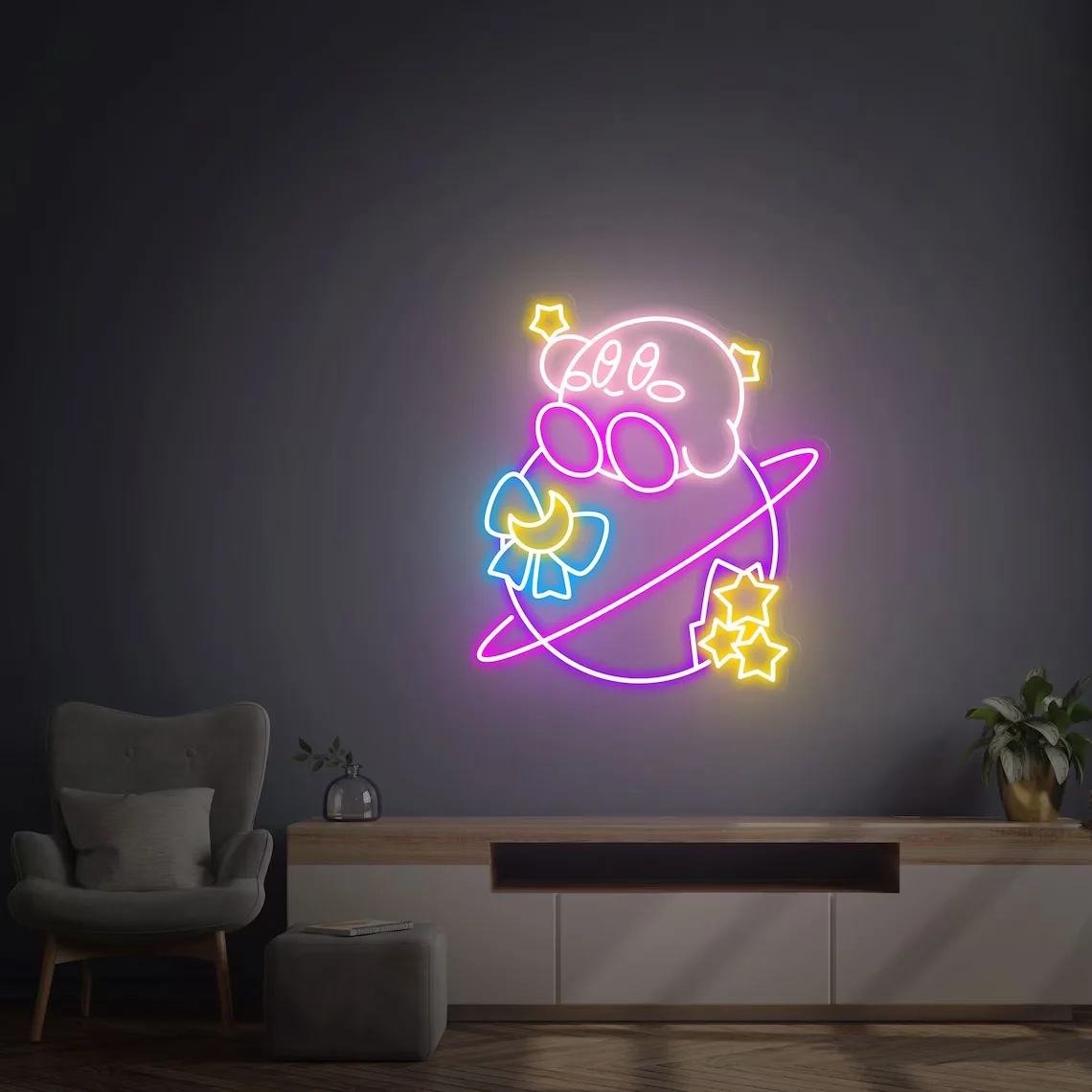 

Custom Anime Neon Sign Wall Decor Art LED Neon Sign Gaming Room Decor Gift For Teen