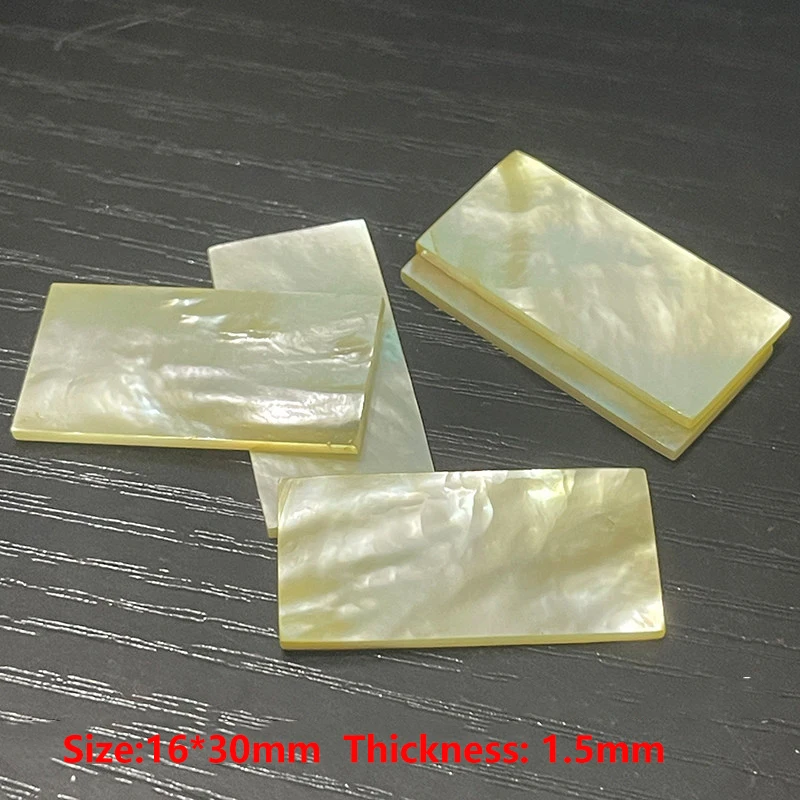 30mm/16mm/1.5mm 천연 자개 조개껍질 슬라이스 핑크 화이트 나비 모양 직사각형 조개 인레이 공예 DIY 조각 재료
