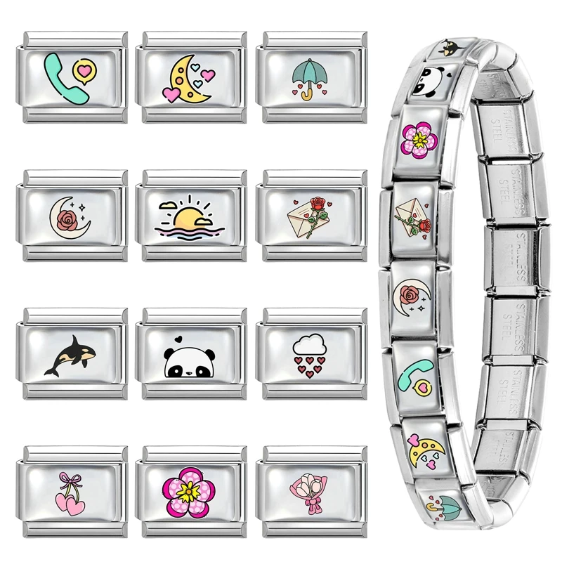 Pink Fashion Bracelet Steel Brand