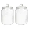 2PCS 2L Laundry Soap Container Transparent Durable Kitchen Organization Kitchen Organizer Glass Jar With Lid 2