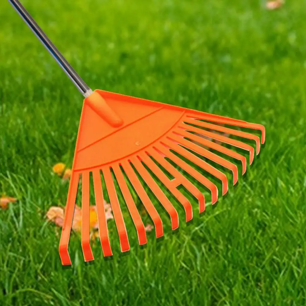 Grass Rake Plastic Long Lasting Easy Installation Weed Puller Tool Wide Application Large Leaf Lawn Rake Garden Accessories weed puller
