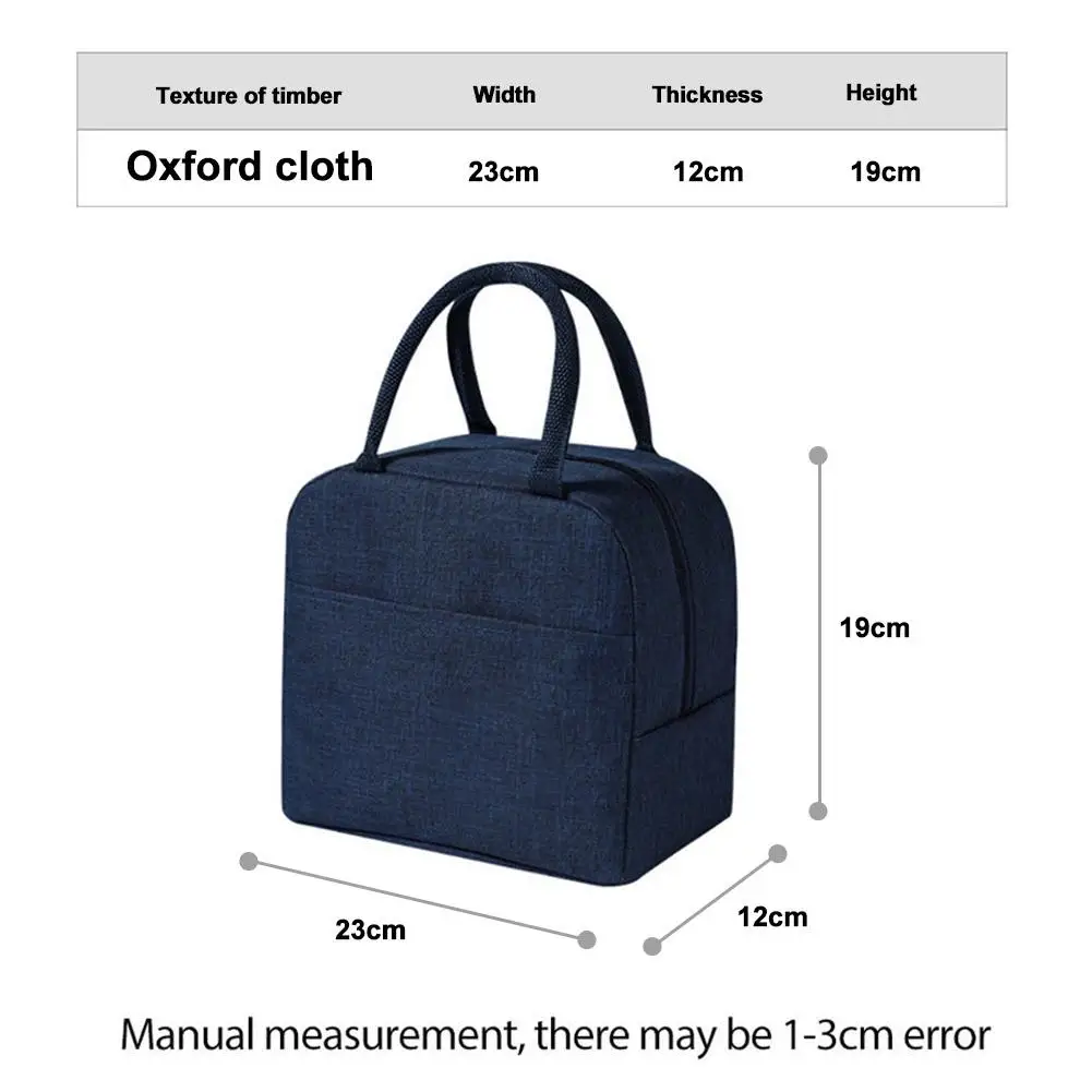Wiederverwendbare, wärmeisolierte Bento-Tasche mit Stickerei, tragbare Cord-Lunch-Tasche für Kinder, ideal für die Arbeit in der Schule/Reisen – Detail 21