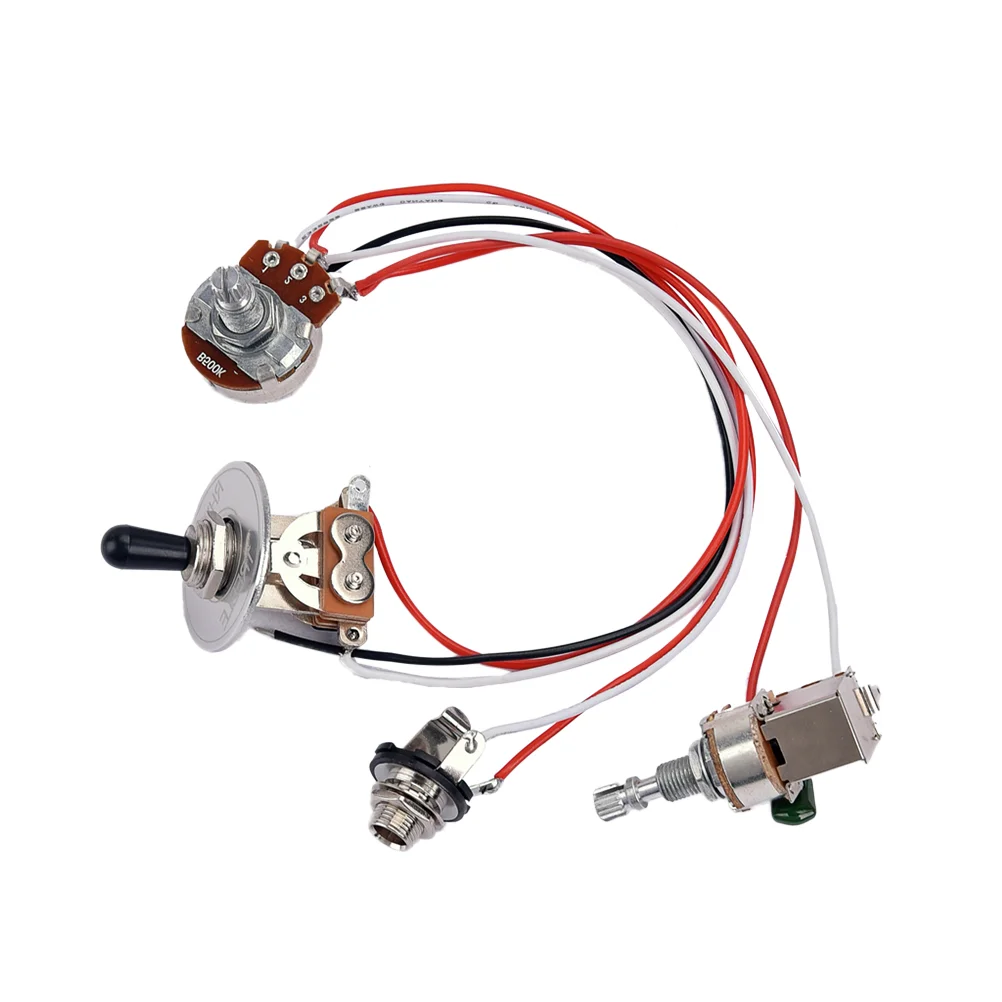 

Electric Guitar Wiring Harness Kit Included Way Toggle Volume Tone Pots Jack