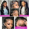 13x6 Body Wave Lace Front Wigs Human Hair 200% Density 13x4 Loose Wave Frontal Wig Pre Plucked HD Transparent Human Hair Remy 5
