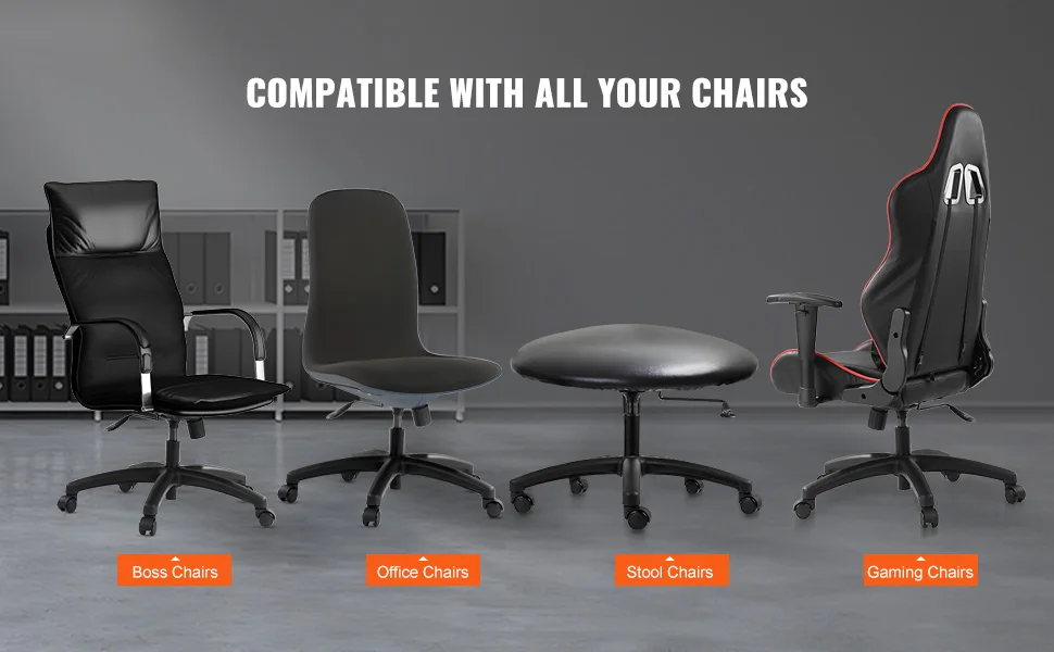 SucceBuy Office Chair Base Replacement 28" 2500lbs Static Universal Computer Desk Chair Stool Desk Chair Base Replacement Black