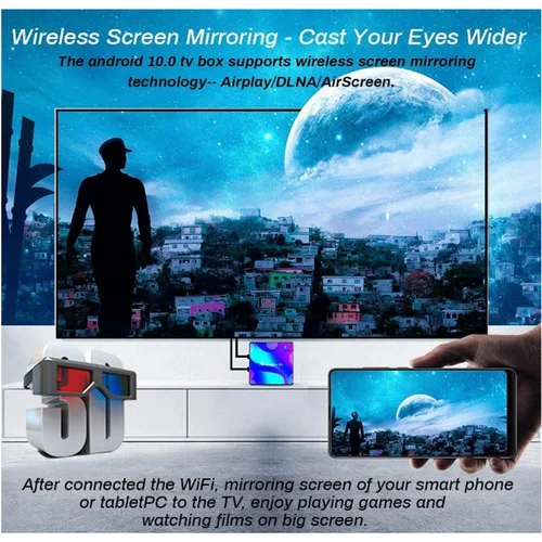 스마트 TV 박스 셋톱 박스, 안드로이드 11, X88 프로 10, RK3318 미디어 플레이어, 4GB RAM, 128GB ROM, 2.4G 및 5.8G 듀얼 와이파이, BT4.0, 3D 유튜브, 4K 5