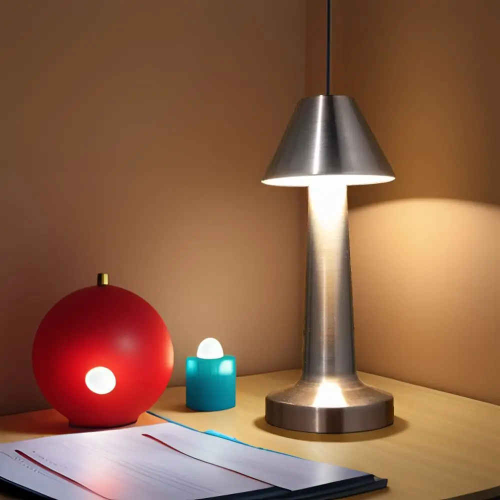 침대 옆 테이블 LED 야간 조명, USB 충전식 램프, 레트로 금속 터치 야간 조명, 거실 식당 책상 침실 장식