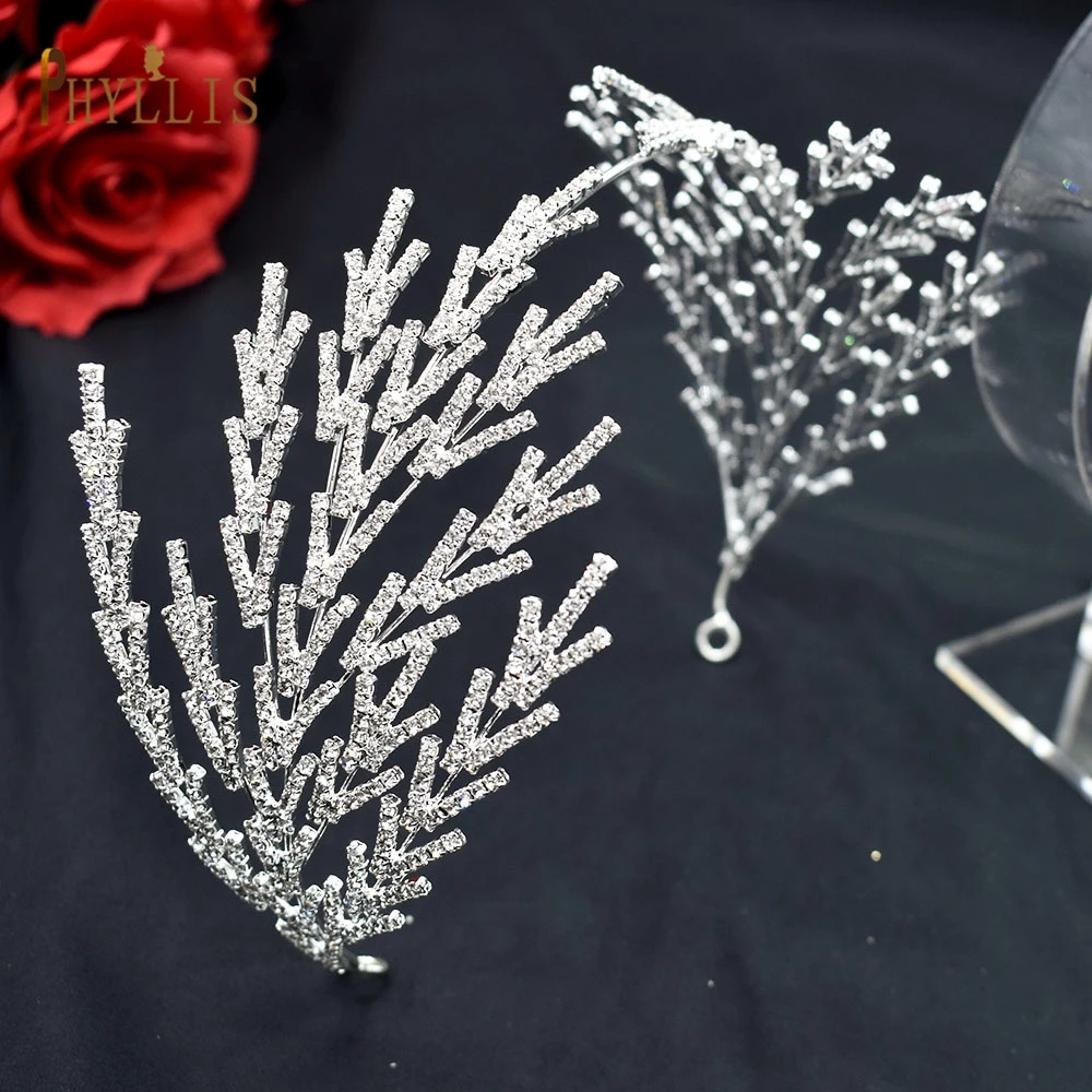 A254 Silver Gold Bride Headband Rhinestone Hair Jewelry for Women Tiaras Headpiece Crystal Wedding Headdress Bridal Headwear jewelry accessories hair accessory hair headdress bridal headwear hair band crown