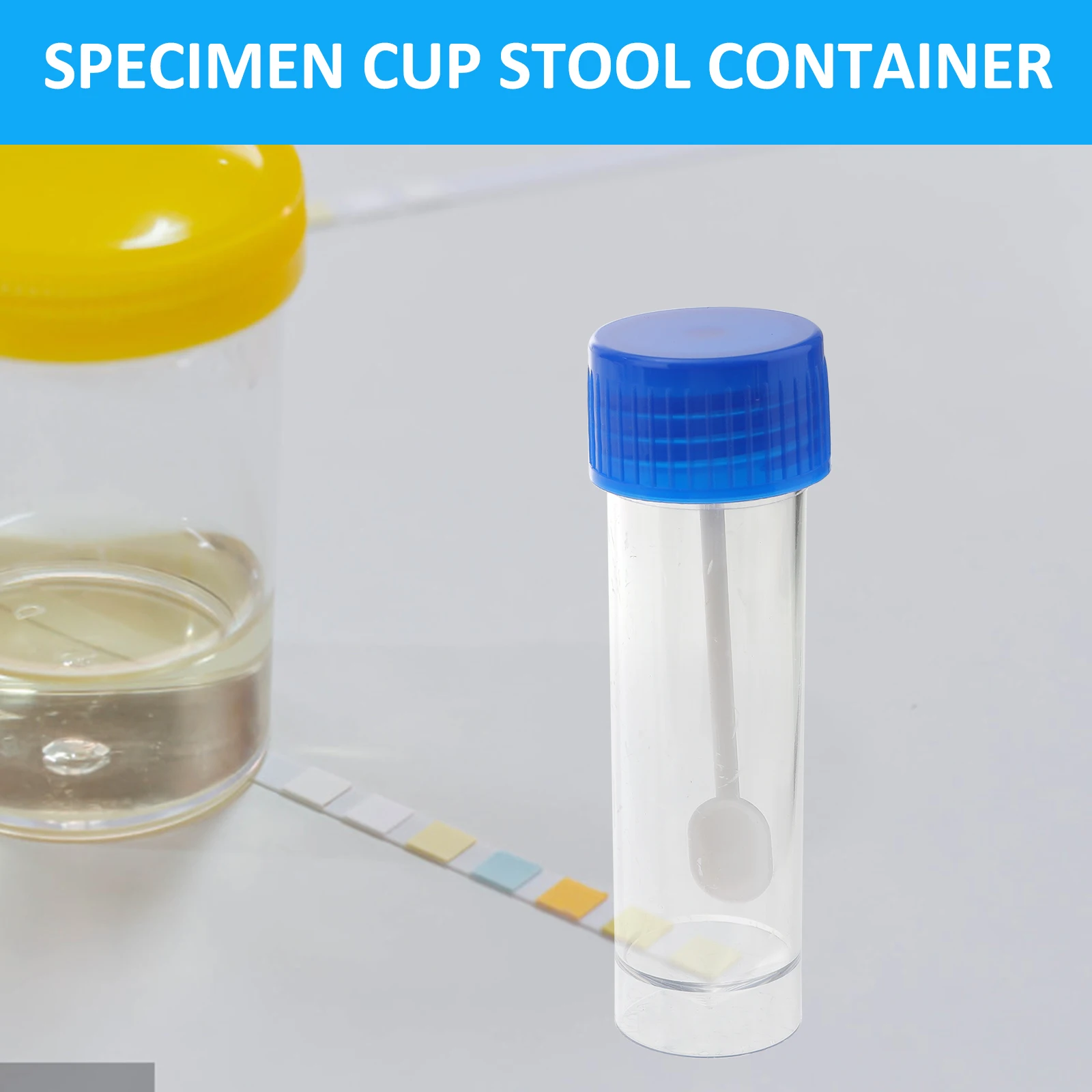 10 PCS Stool Test Cup Specimen Bottles Urine Cups for Testing Specimen Tube Cups Stool Collection Container