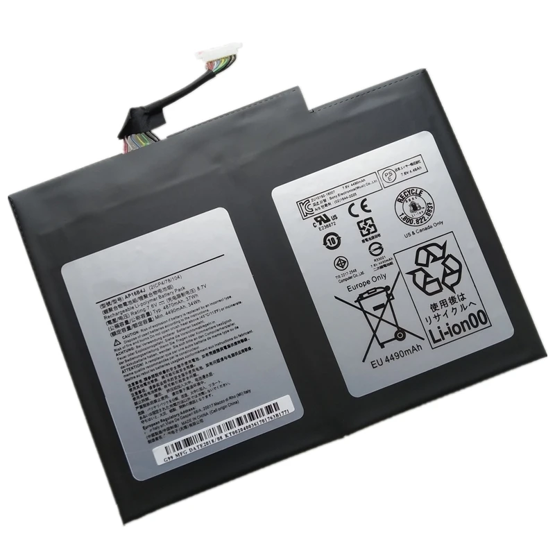 

New AP16B4J KT00204003 Laptop Battery For Acer Aspire Switch 5 Alpha 12 SA5-271 SA5-271P SW512-52 SW512-52P A54QB6 N17P5 N16P3