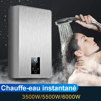 Chauffe-eau instantané 220V 6000W, chauffe-eau électriques portables pour salle de bain, douche d'eau chaude, chauffage de cuisine 1