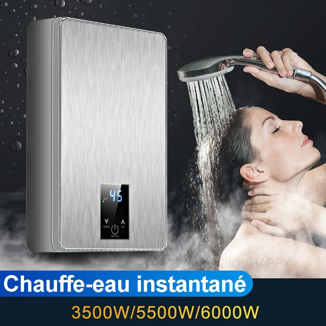 Chauffe-eau électrique instantané portable, 220V, 6000W, pour la cuisine et  la douche - AliExpress