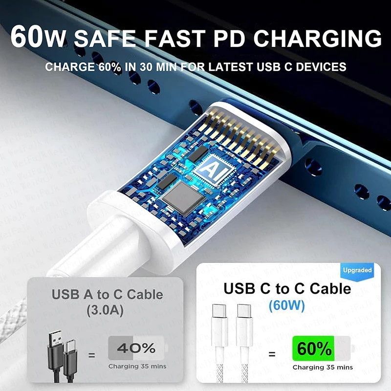 รูปสินค้า สายชาร์จ iPhone 60W ชาร์จเร็ว รองรับหลายรุ่น