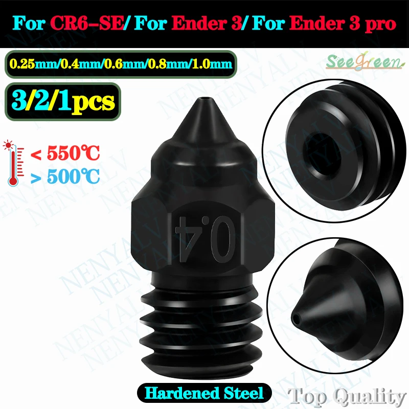 Per Ugello In Acciaio Temprato Cr6-Se Per Estrusore Sprite Cr-6 Se Ender 3 Ender3 Pro Max V2 Ender 5 Cr-10 Stampante 3D