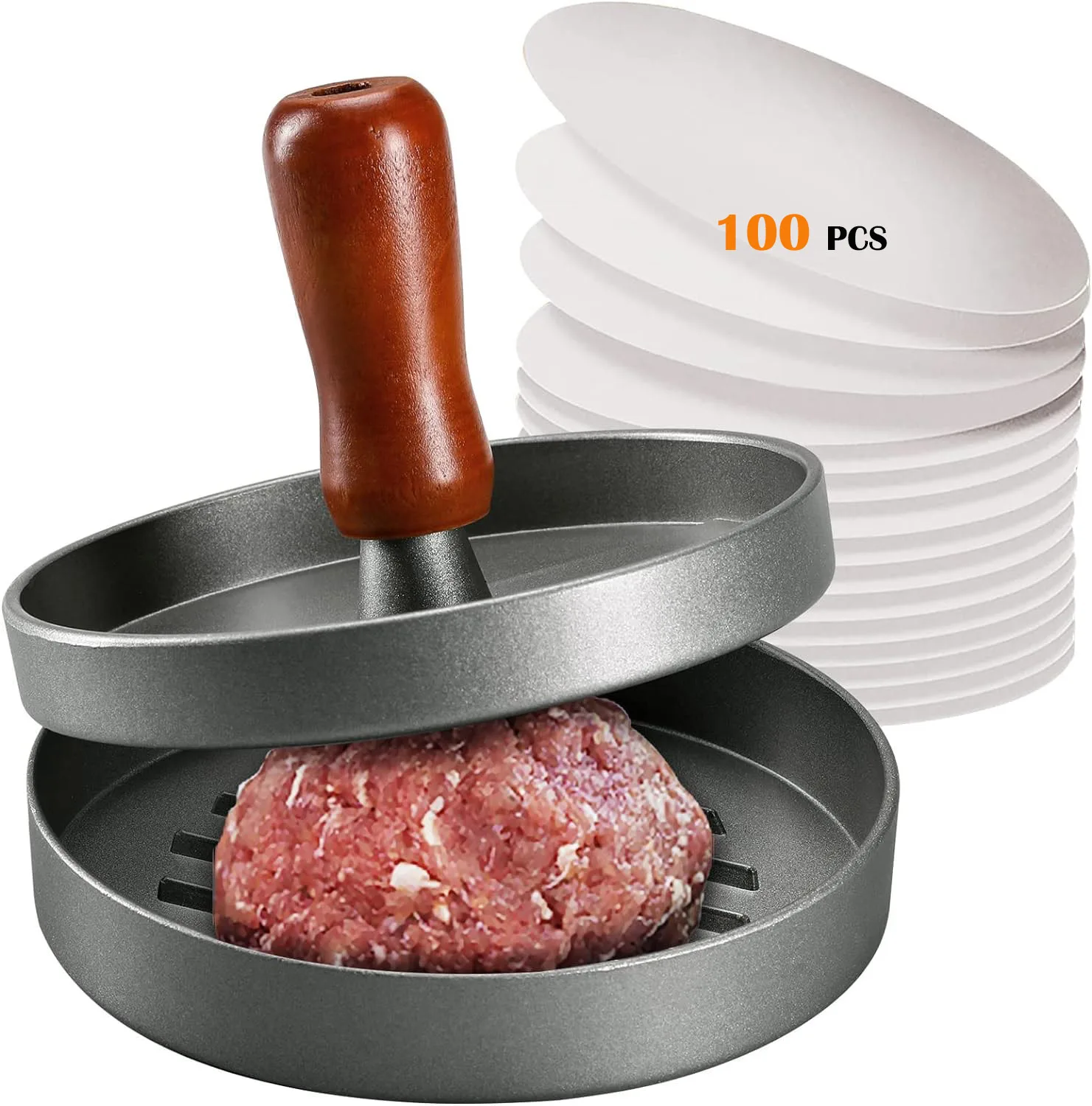 Stainless Steel Burger Press 1